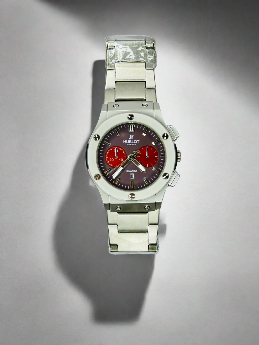 Hublot Orlinski Chronograph Titanium –  Red Wine Dial Luxury Watch