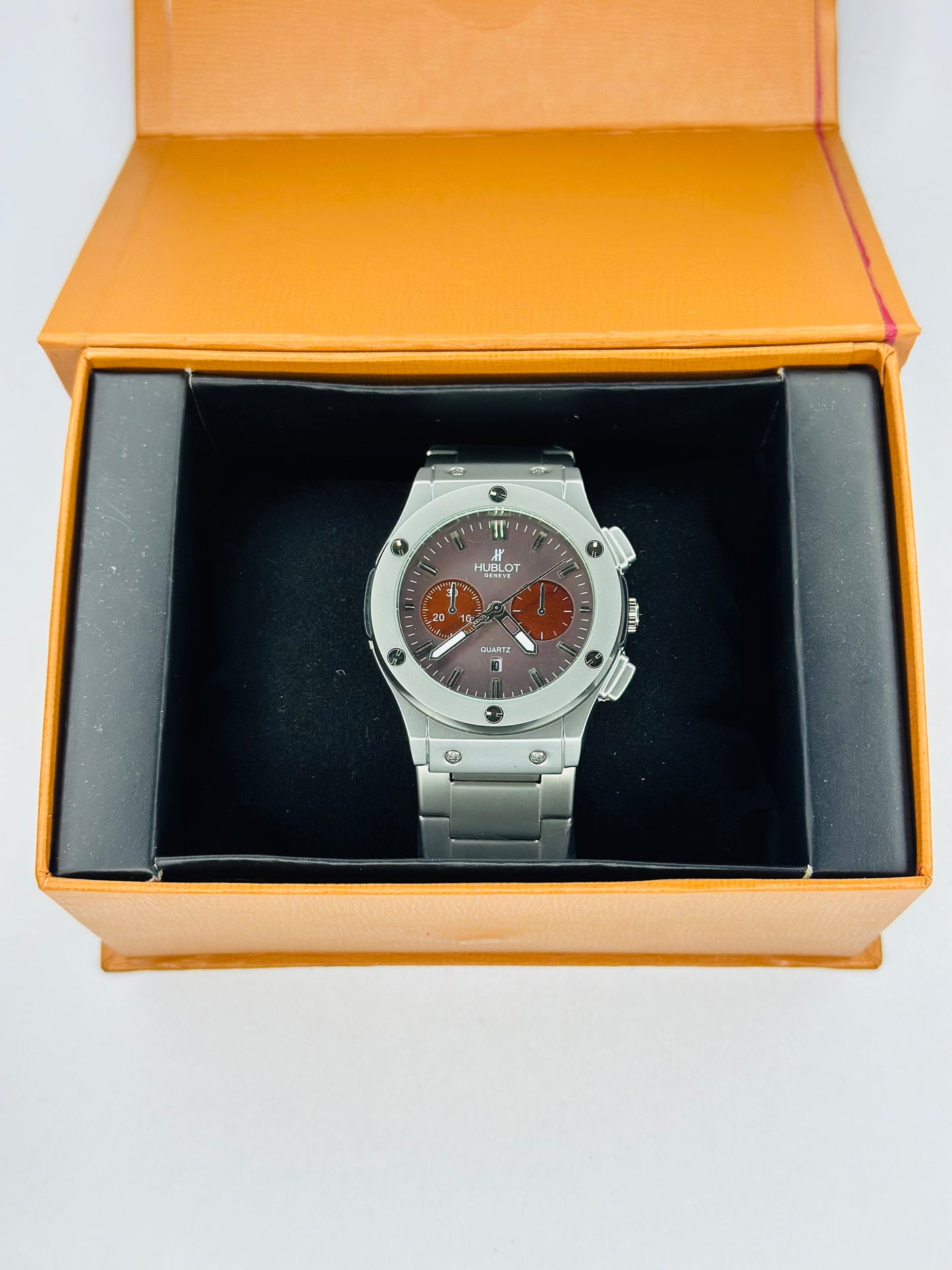 Hublot Orlinski Chronograph Titanium –  Red Wine Dial Luxury Watch
