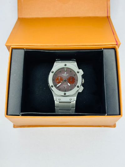 Hublot Orlinski Chronograph Titanium –  Red Wine Dial Luxury Watch