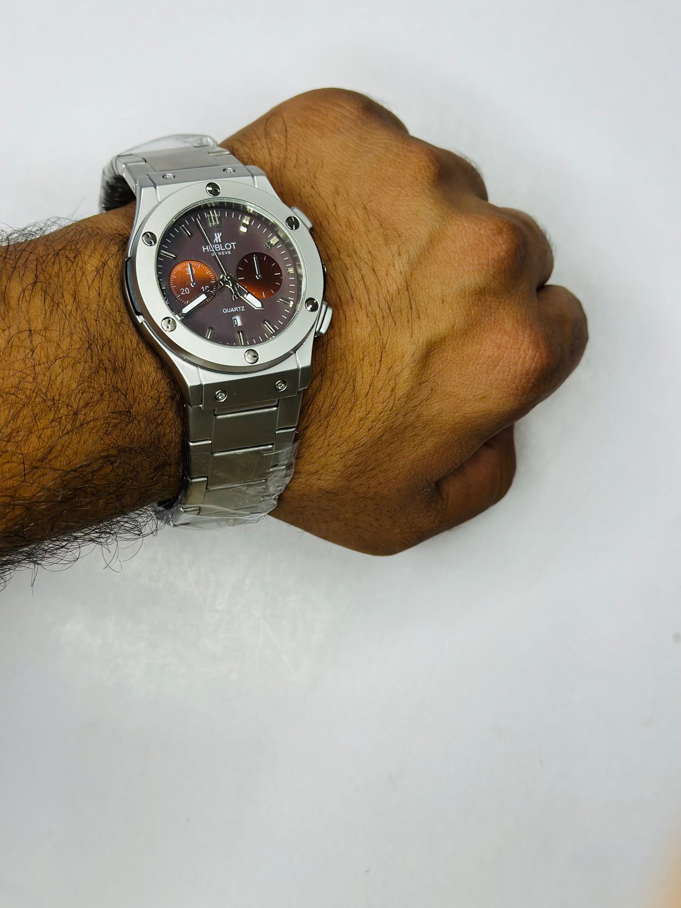 Hublot Orlinski Chronograph Titanium –  Red Wine Dial Luxury Watch