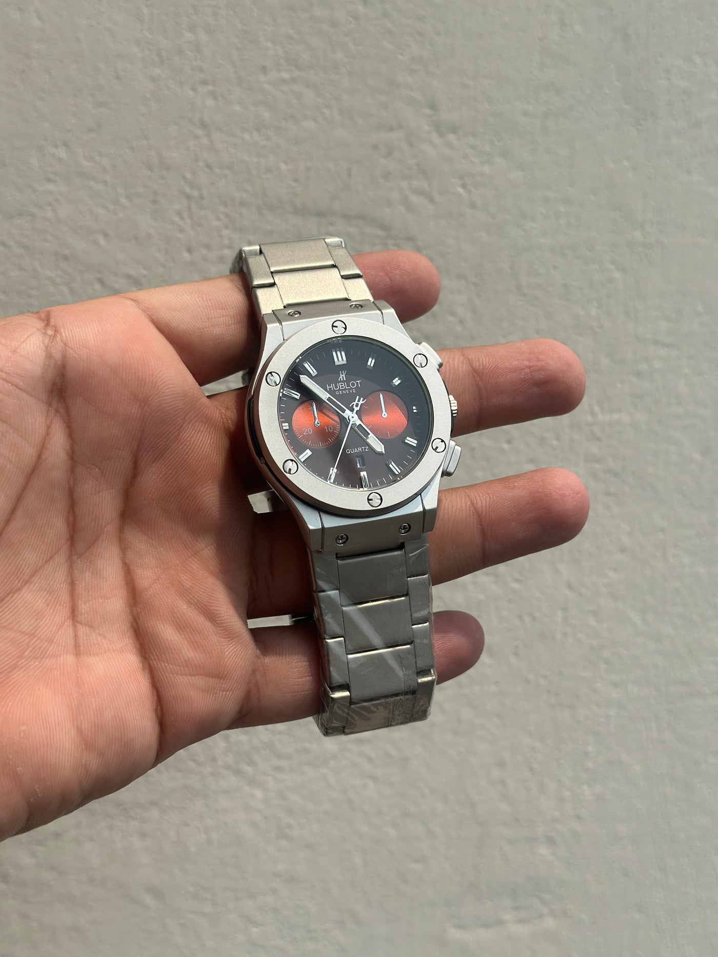 Hublot Orlinski Chronograph Titanium –  Red Wine Dial Luxury Watch