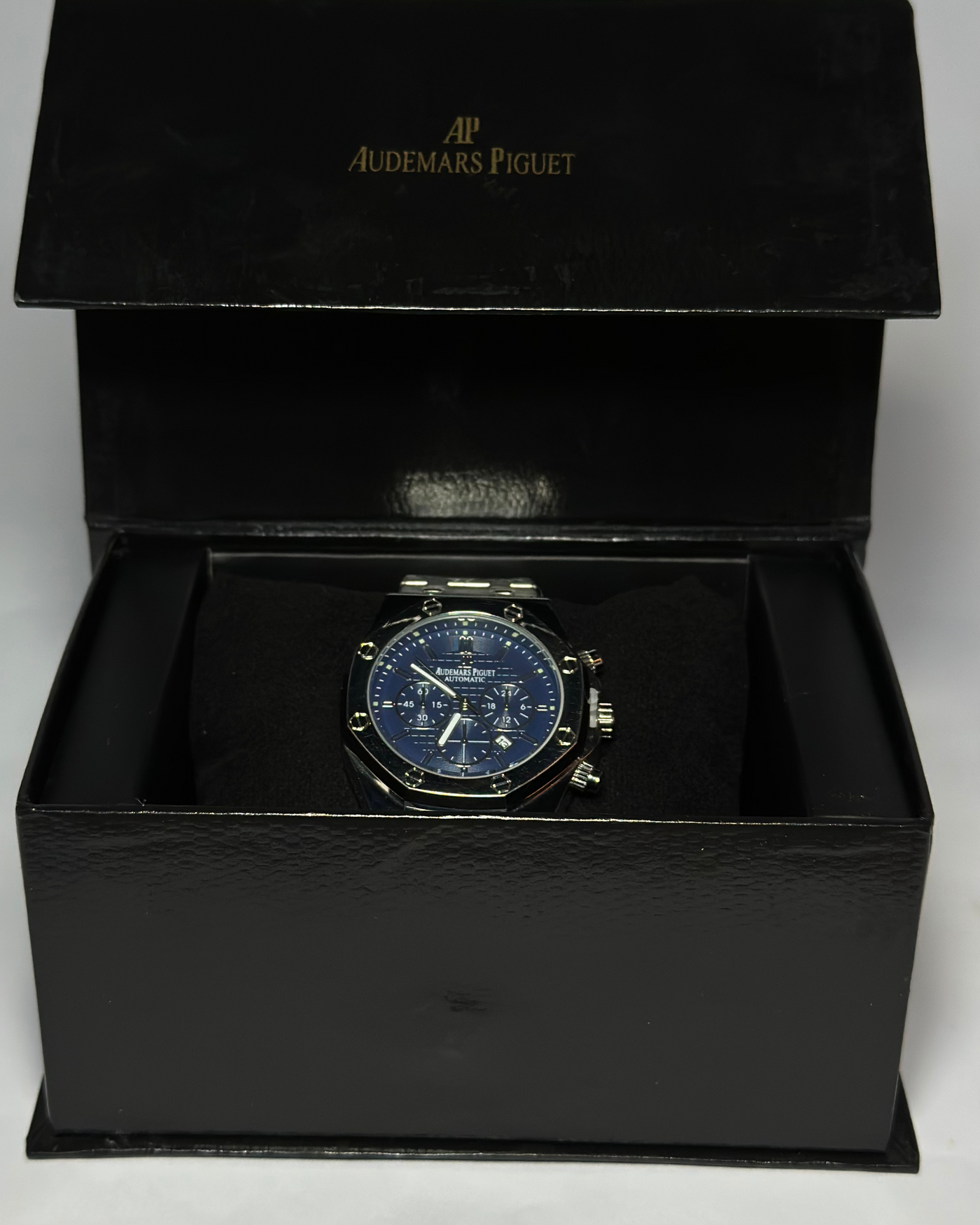 Royal Master Chronograph-Style Stainless Steel Watch – Inspired by Audemars Piguet Royal