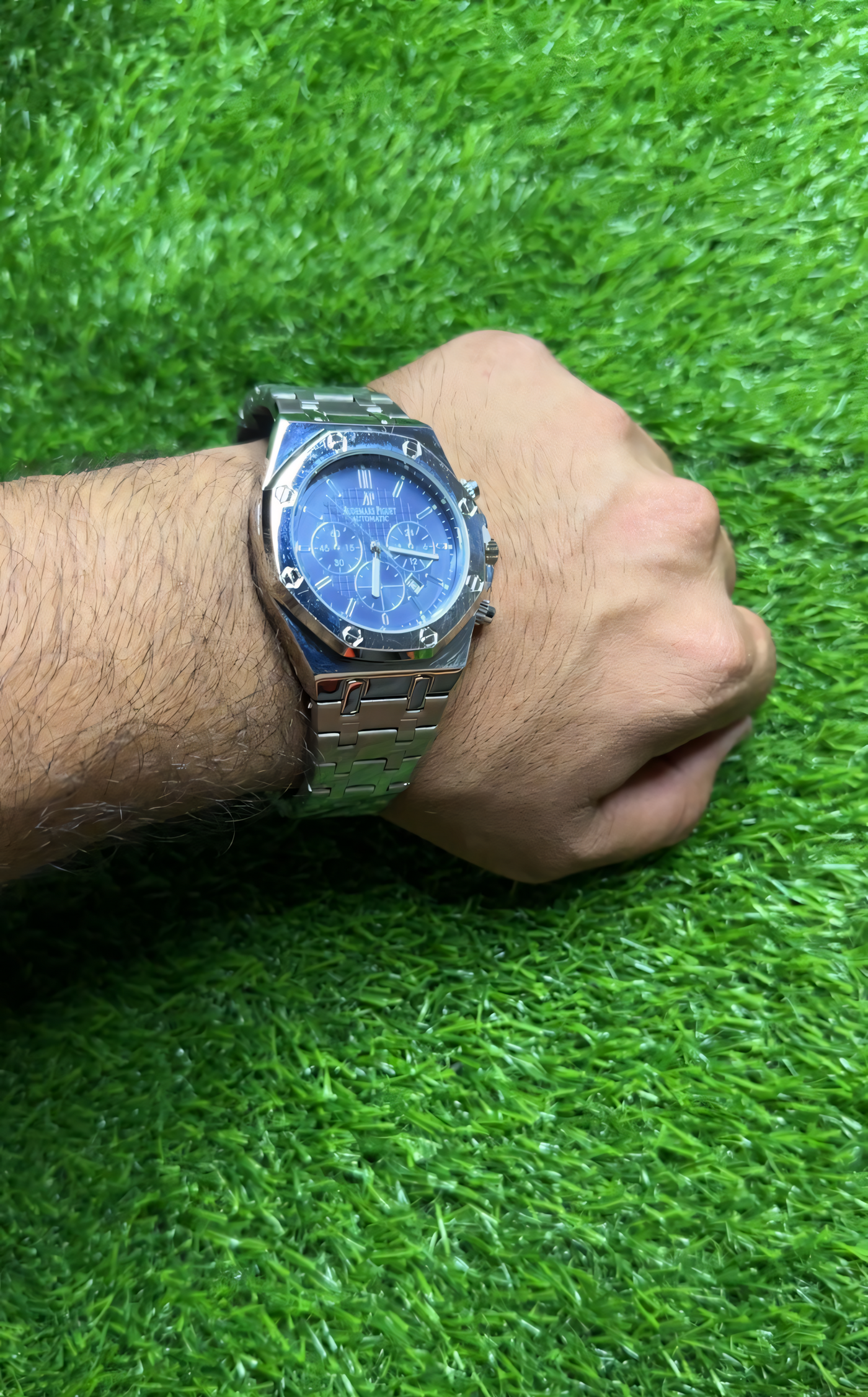 Royal Master Chronograph-Style Stainless Steel Watch – Inspired by Audemars Piguet Royal