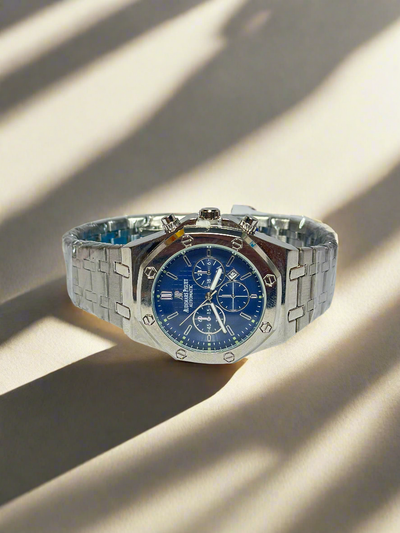 Royal Master Chronograph-Style Stainless Steel Watch – Inspired by Audemars Piguet Royal