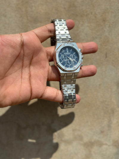 Royal Master Chronograph-Style Stainless Steel Watch – Inspired by Audemars Piguet Royal