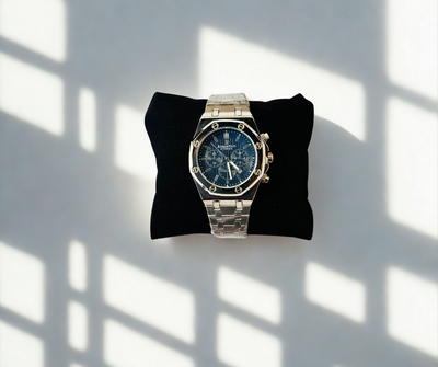 Royal Master Chronograph-Style Stainless Steel Watch – Inspired by Audemars Piguet Royal